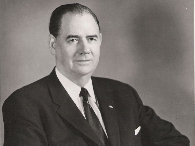 Black and white photograph of Olin D. Johnston