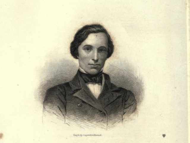 Black and white portrait of James Legaré