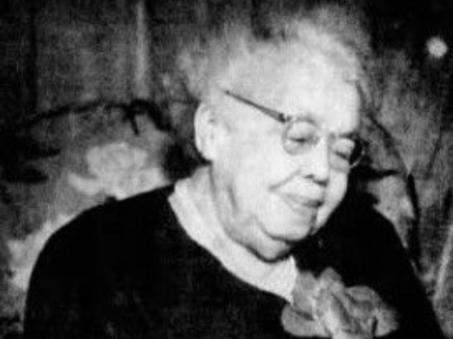 Black and white photo of Marion Wilkinson