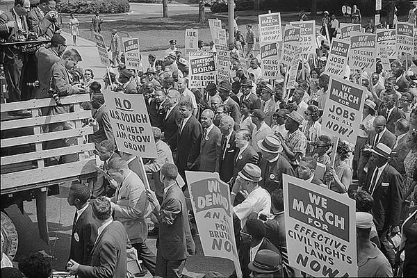 Civil rights marchers.